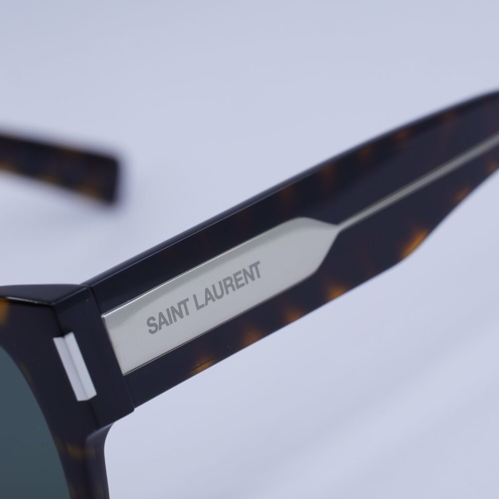 🕶️ New Saint Laurent SL617 002 Sunglasses - Dark Havana Frame, Grey Lenses - Picture 4 of 10